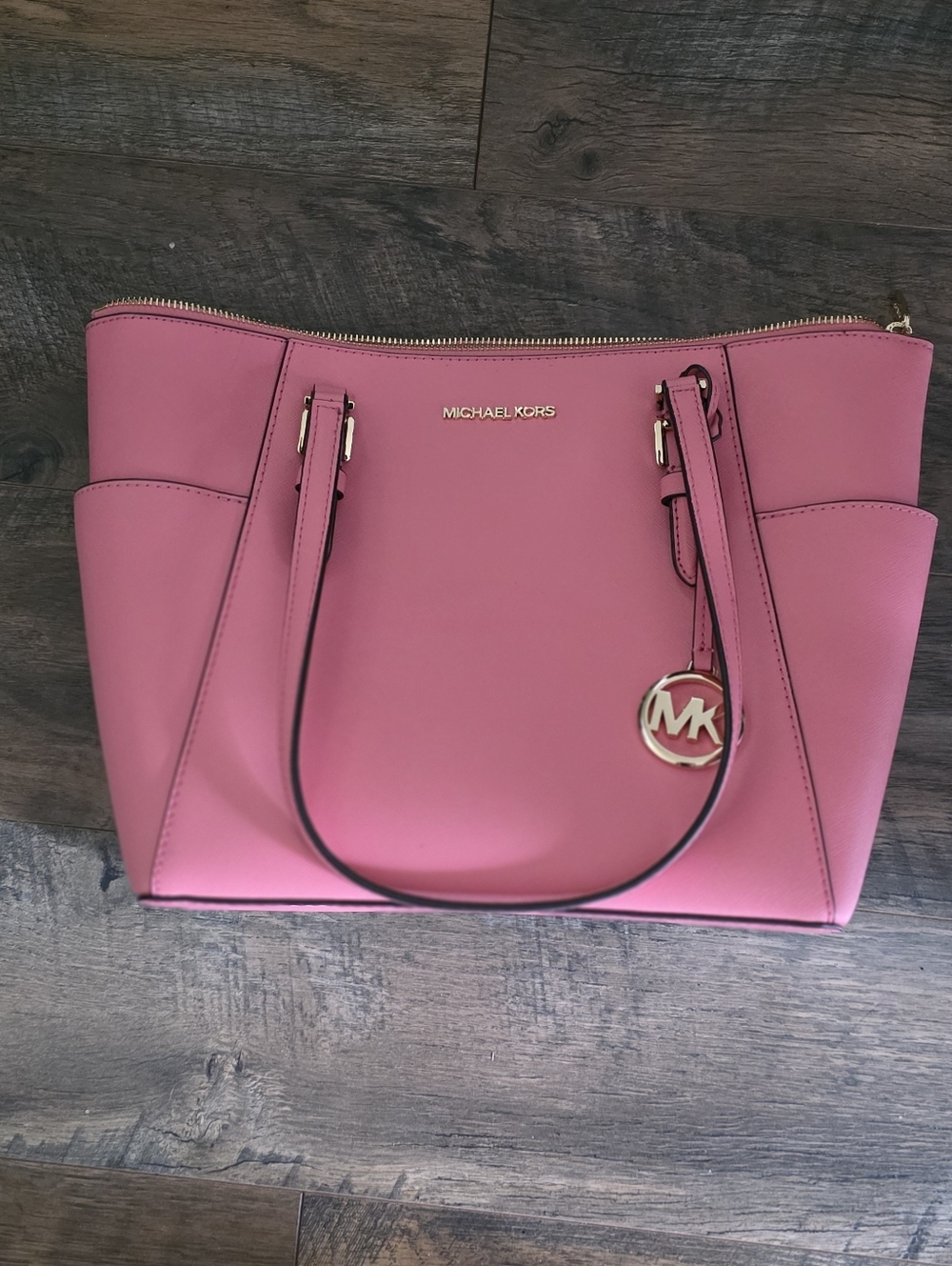 Michael Kors Pink Leather Tote Bag